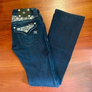 Miss Me Embellished Boot Jeans - Sz 27